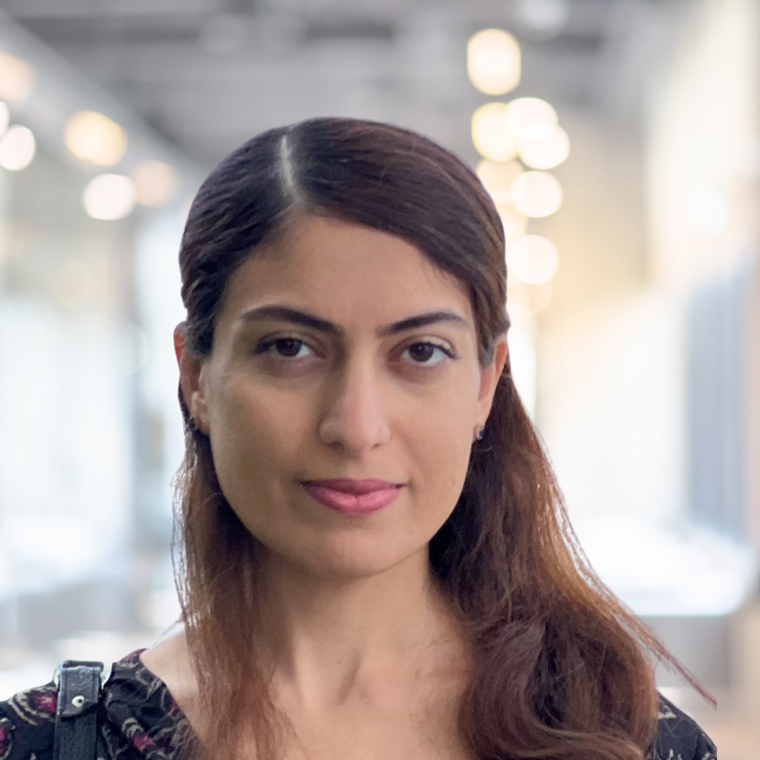 Headshot of Zahra Mashayekhi, smiling.
